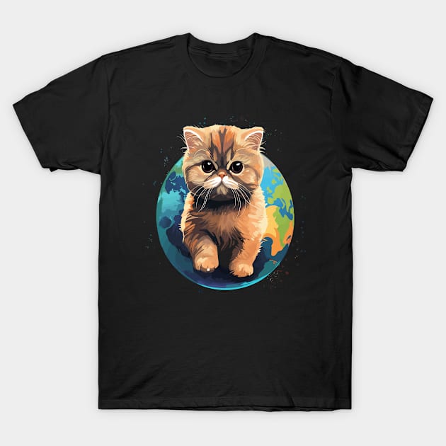 Exotic Shorthair Earth Day T-Shirt by JH Mart